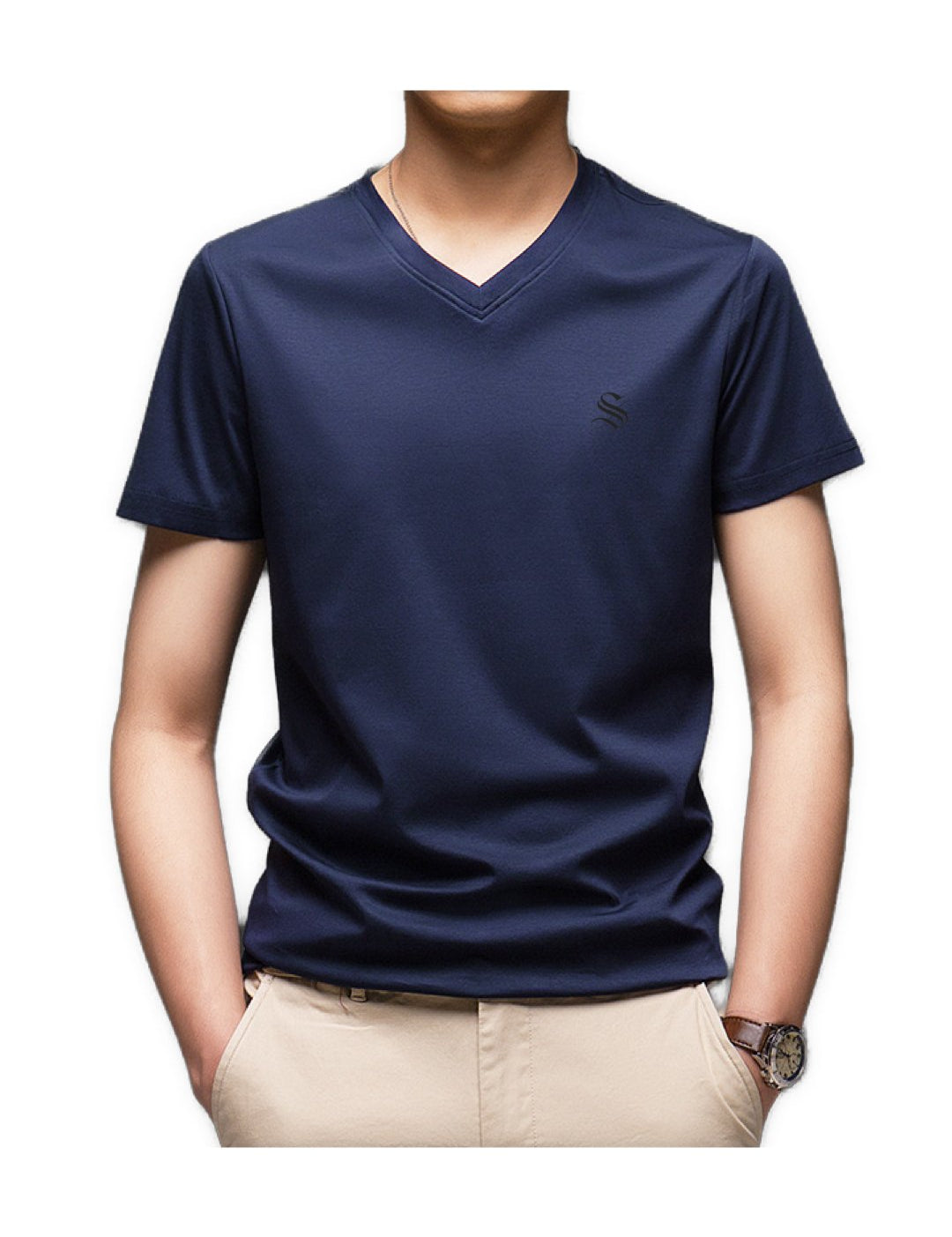 HV - V-Neck T-Shirt for Men - Sarman Fashion - Wholesale Clothing Fashion Brand for Men from Canada