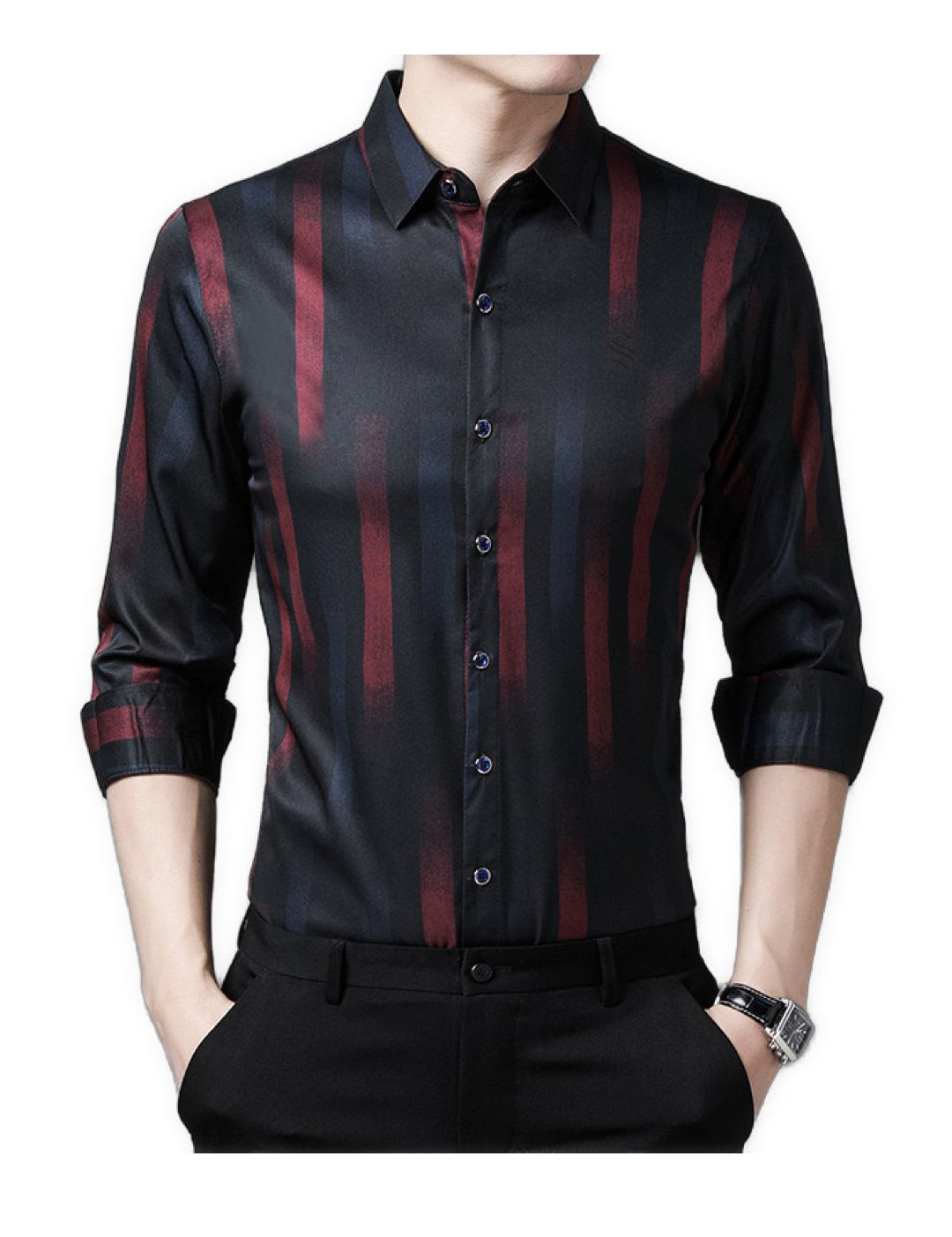 Iliminua - Long Sleeves Shirt for Men - Sarman Fashion - Wholesale Clothing Fashion Brand for Men from Canada