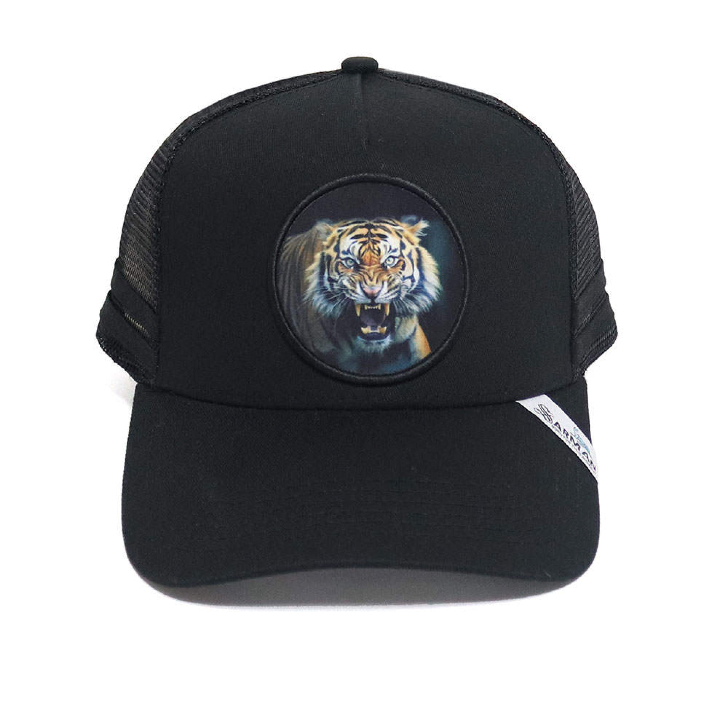 InRage Tiger - Unisex Black Cap (PRE-ORDER DISPATCH DATE 20 January 2024) - Sarman Fashion - Wholesale Clothing Fashion Brand for Men from Canada