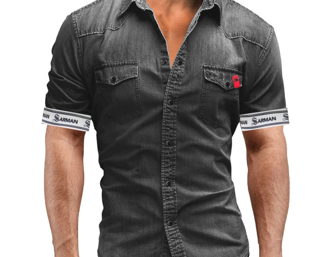 Italy - Short Sleeves Shirt for Men - Sarman Fashion - Wholesale Clothing Fashion Brand for Men from Canada