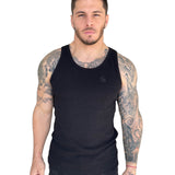 Jack - Black Tank Top for Men - Sarman Fashion - Wholesale Clothing Fashion Brand for Men from Canada