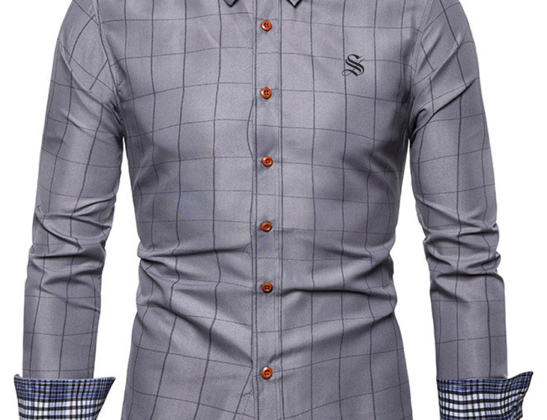 Jailo - Long Sleeves Shirt for Men - Sarman Fashion - Wholesale Clothing Fashion Brand for Men from Canada