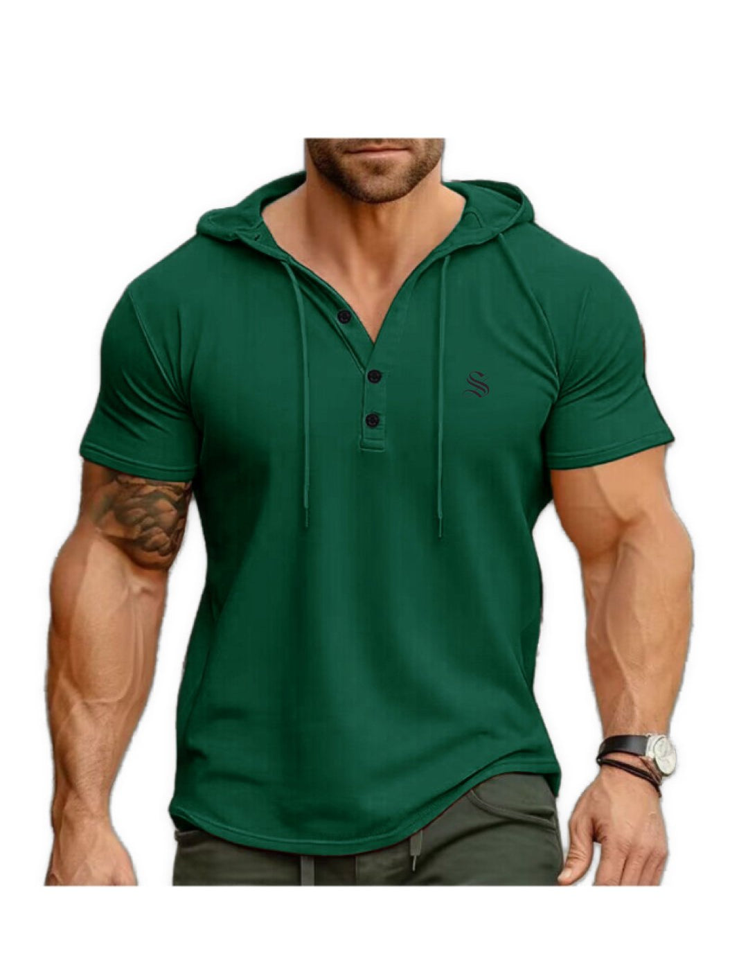Jeepitur - Hood T-Shirt for Men - Sarman Fashion - Wholesale Clothing Fashion Brand for Men from Canada