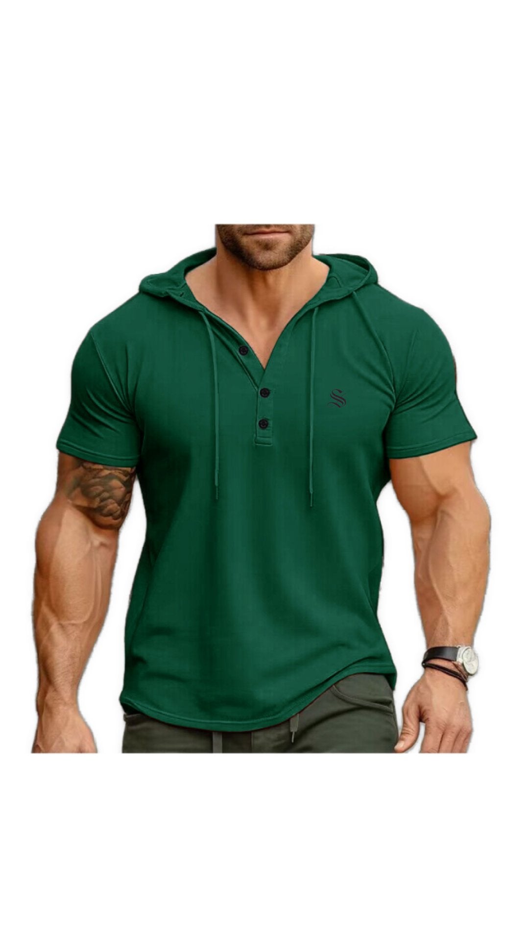 Jeepitur - Hood T-Shirt for Men - Sarman Fashion - Wholesale Clothing Fashion Brand for Men from Canada