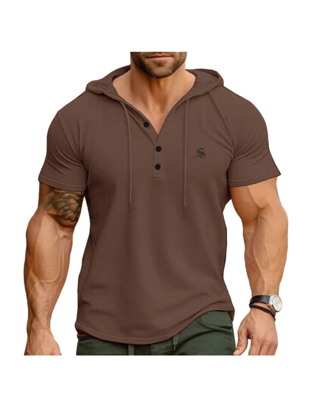 Jeepitur - Hood T-Shirt for Men - Sarman Fashion - Wholesale Clothing Fashion Brand for Men from Canada
