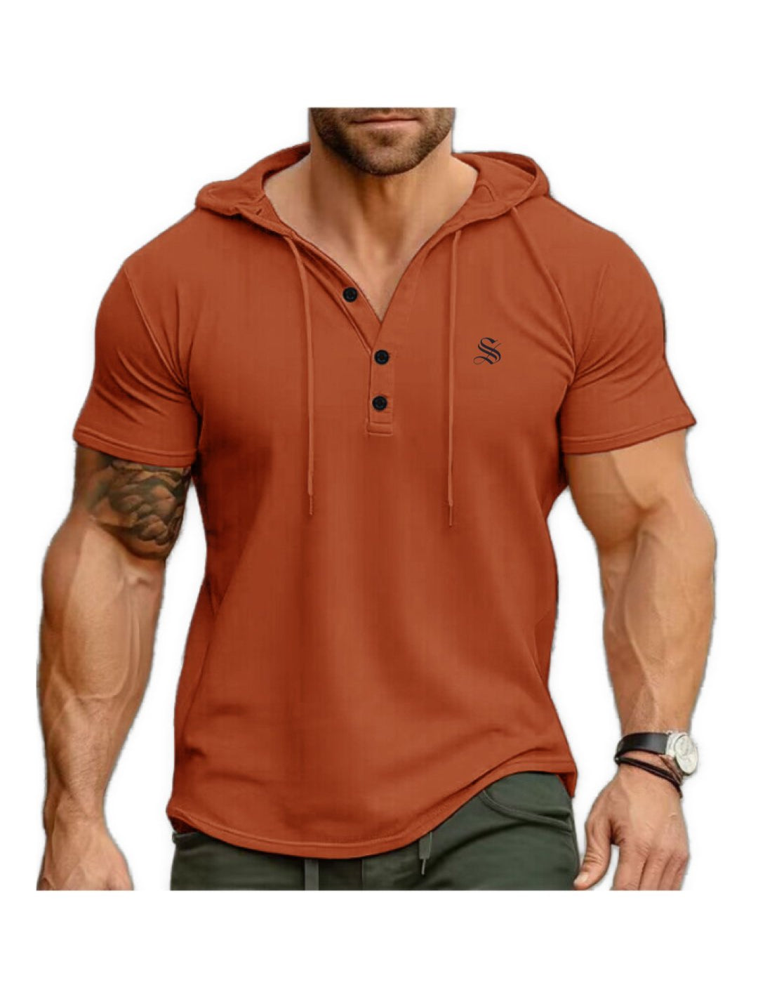 Jeepitur - Hood T-Shirt for Men - Sarman Fashion - Wholesale Clothing Fashion Brand for Men from Canada