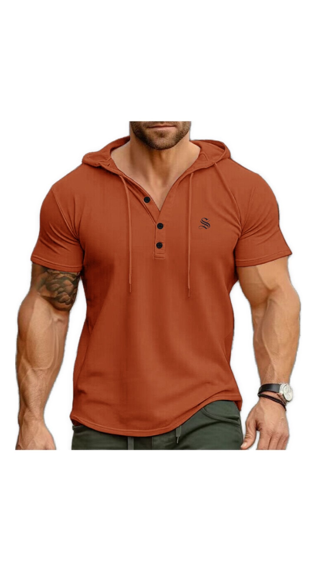 Jeepitur - Hood T-Shirt for Men - Sarman Fashion - Wholesale Clothing Fashion Brand for Men from Canada