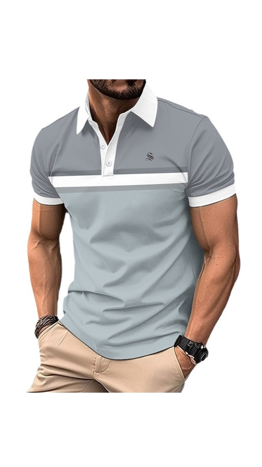 Jiznova - Polo Shirt for Men - Sarman Fashion - Wholesale Clothing Fashion Brand for Men from Canada