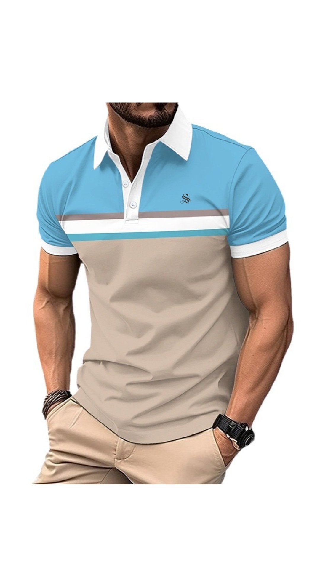 Jiznova - Polo Shirt for Men - Sarman Fashion - Wholesale Clothing Fashion Brand for Men from Canada