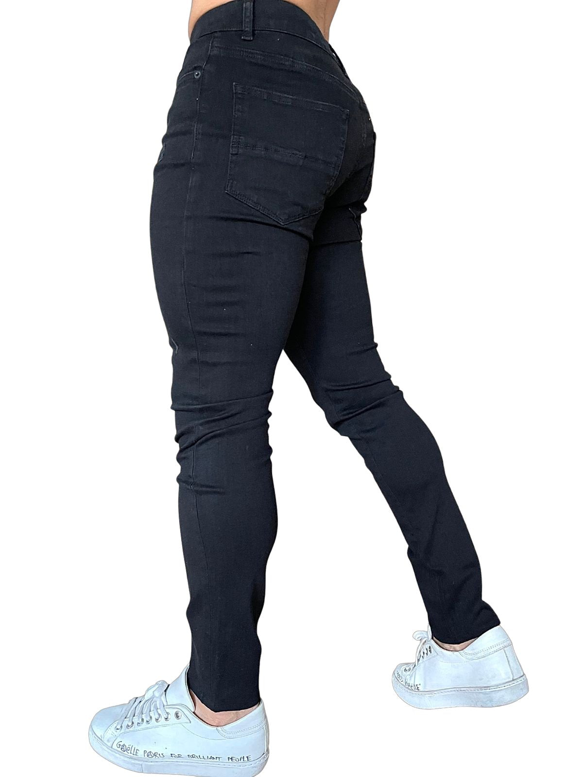 Kaluna - Black Slim-fit Jean’s For Men - Sarman Fashion - Wholesale Clothing Fashion Brand for Men from Canada