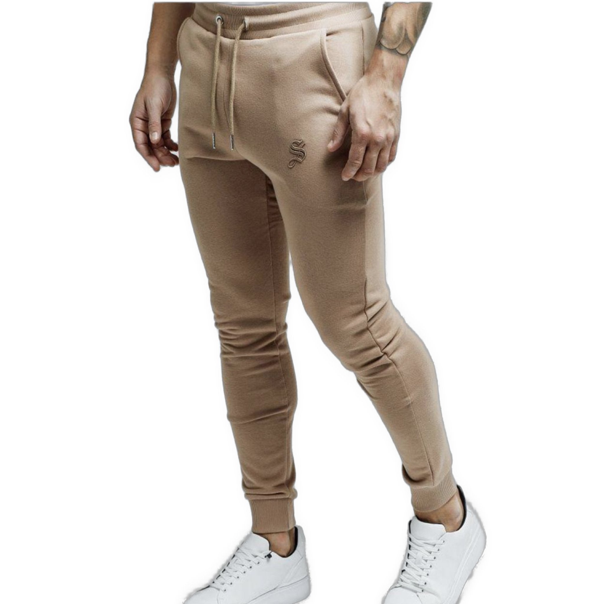 Kamlo - Beige Joggers for Men (PRE-ORDER DISPATCH DATE 25 September 2024) - Sarman Fashion - Wholesale Clothing Fashion Brand for Men from Canada