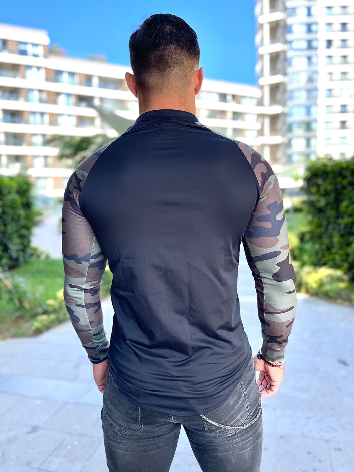 Kamouflajio - Black Shirt for Men (PRE-ORDER DISPATCH DATE 25 DECEMBER 2021) - Sarman Fashion - Wholesale Clothing Fashion Brand for Men from Canada