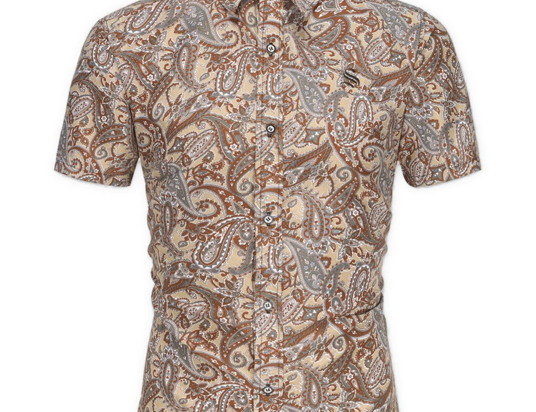 Kamrun - Short Sleeves Shirt for Men - Sarman Fashion - Wholesale Clothing Fashion Brand for Men from Canada