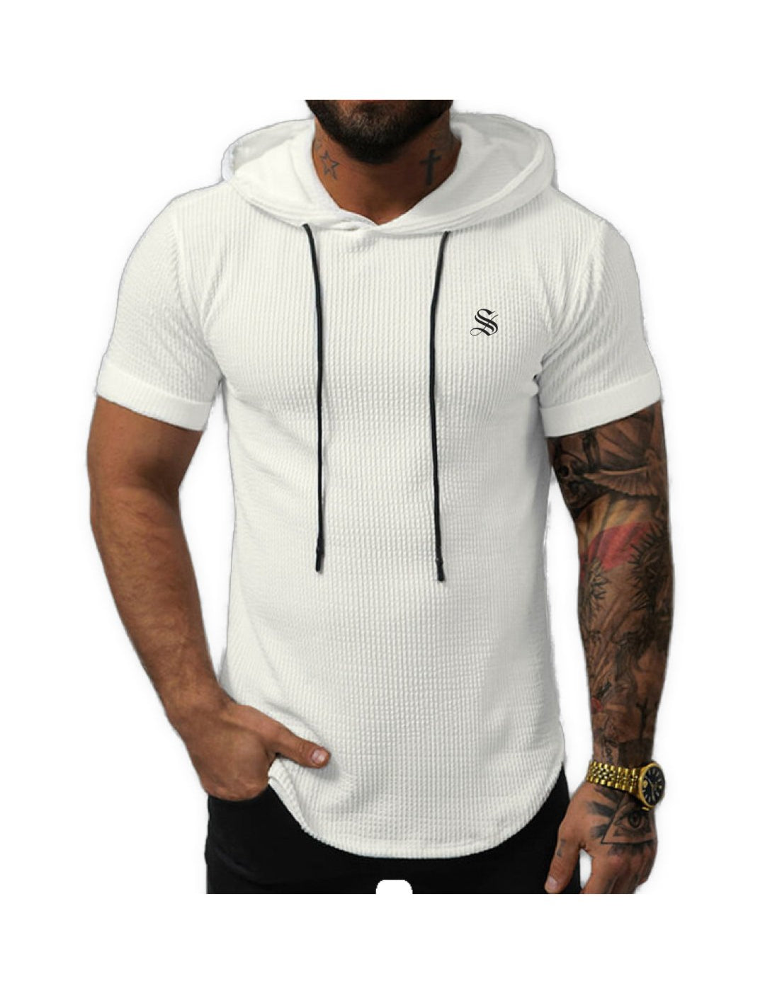 Kamton - Sleeveless Hood T-shirt for Men - Sarman Fashion - Wholesale Clothing Fashion Brand for Men from Canada