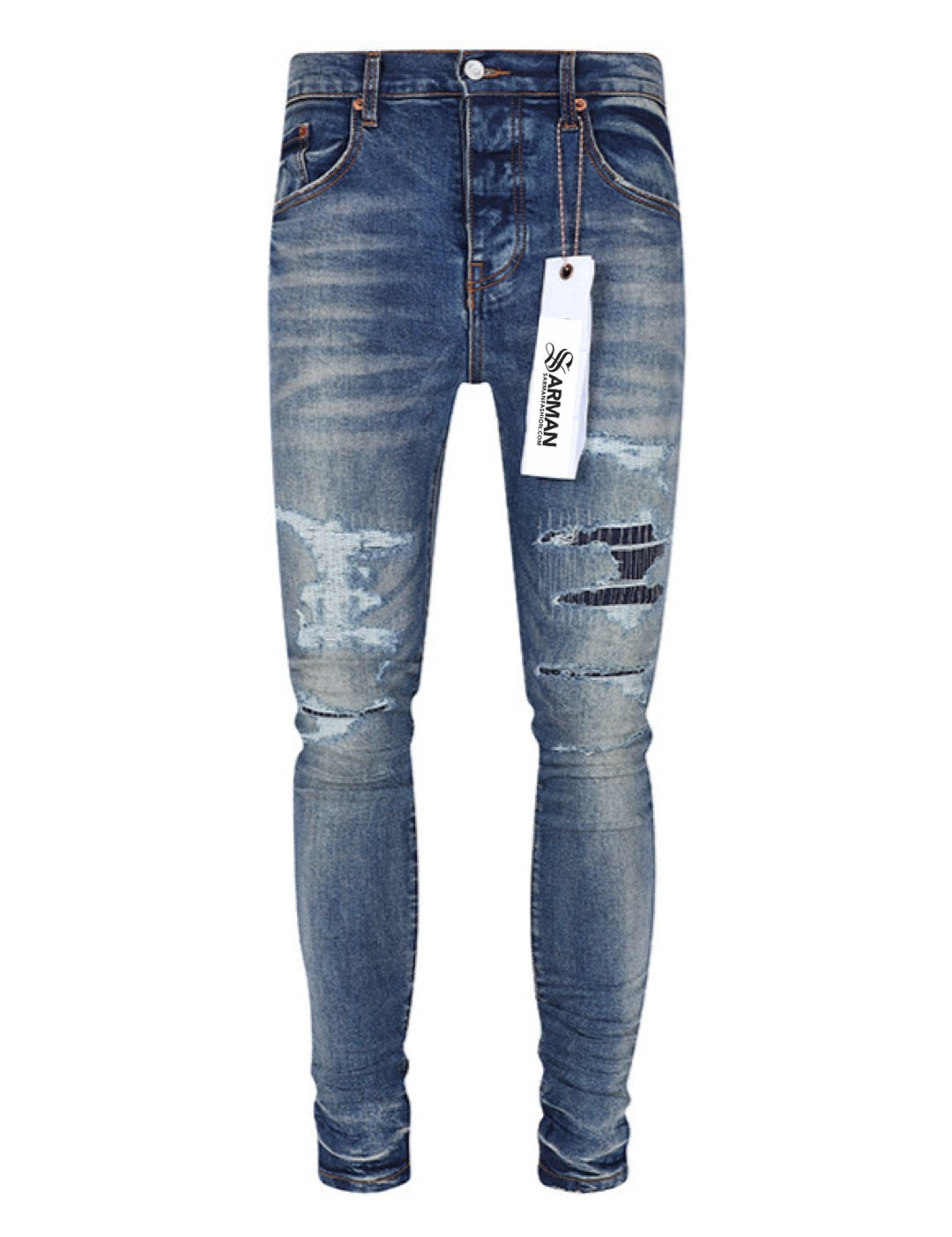 Karmila - Skinny Legs Denim Jeans for Men - Sarman Fashion - Wholesale Clothing Fashion Brand for Men from Canada