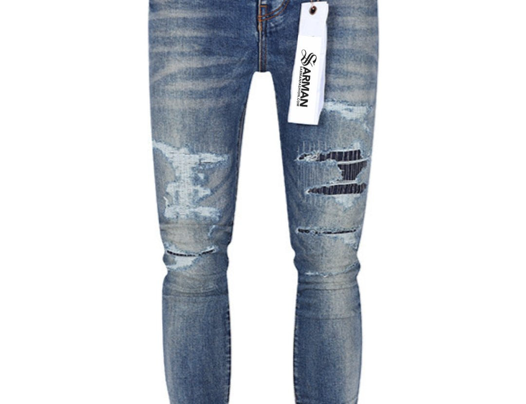 Karmila - Skinny Legs Denim Jeans for Men - Sarman Fashion - Wholesale Clothing Fashion Brand for Men from Canada