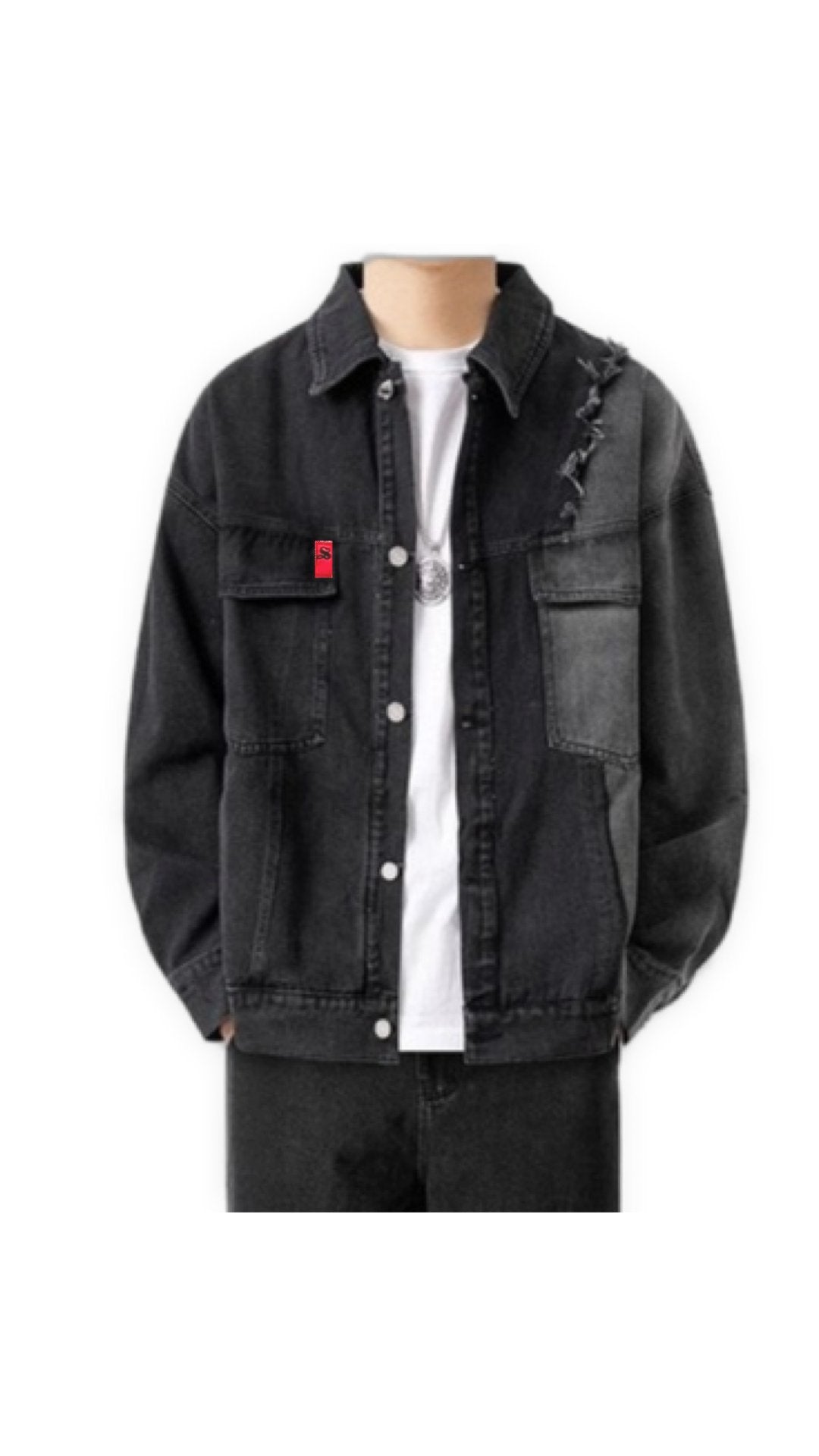 KDFF - Long Sleeve Jeans Jacket for Men - Sarman Fashion - Wholesale Clothing Fashion Brand for Men from Canada
