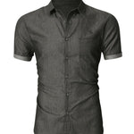 Kermes - Short Sleeves Shirt for Men - Sarman Fashion - Wholesale Clothing Fashion Brand for Men from Canada