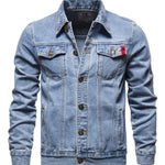 KHTY- Long Sleeve Jeans Jacket for Men - Sarman Fashion - Wholesale Clothing Fashion Brand for Men from Canada