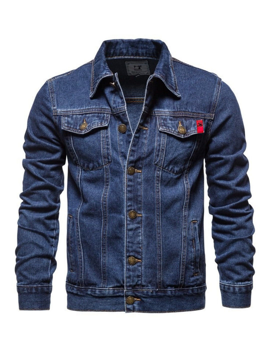 KHTY- Long Sleeve Jeans Jacket for Men - Sarman Fashion - Wholesale Clothing Fashion Brand for Men from Canada