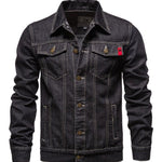 KHTY- Long Sleeve Jeans Jacket for Men - Sarman Fashion - Wholesale Clothing Fashion Brand for Men from Canada
