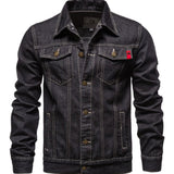 KHTY- Long Sleeve Jeans Jacket for Men - Sarman Fashion - Wholesale Clothing Fashion Brand for Men from Canada