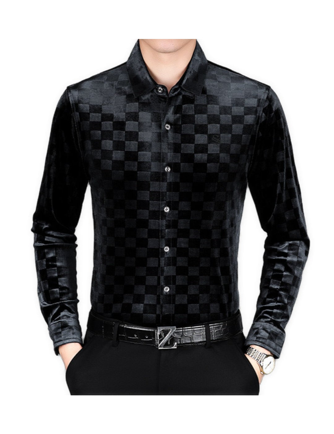 KingChesw- Long Sleeves Shirt for Men - Sarman Fashion - Wholesale Clothing Fashion Brand for Men from Canada