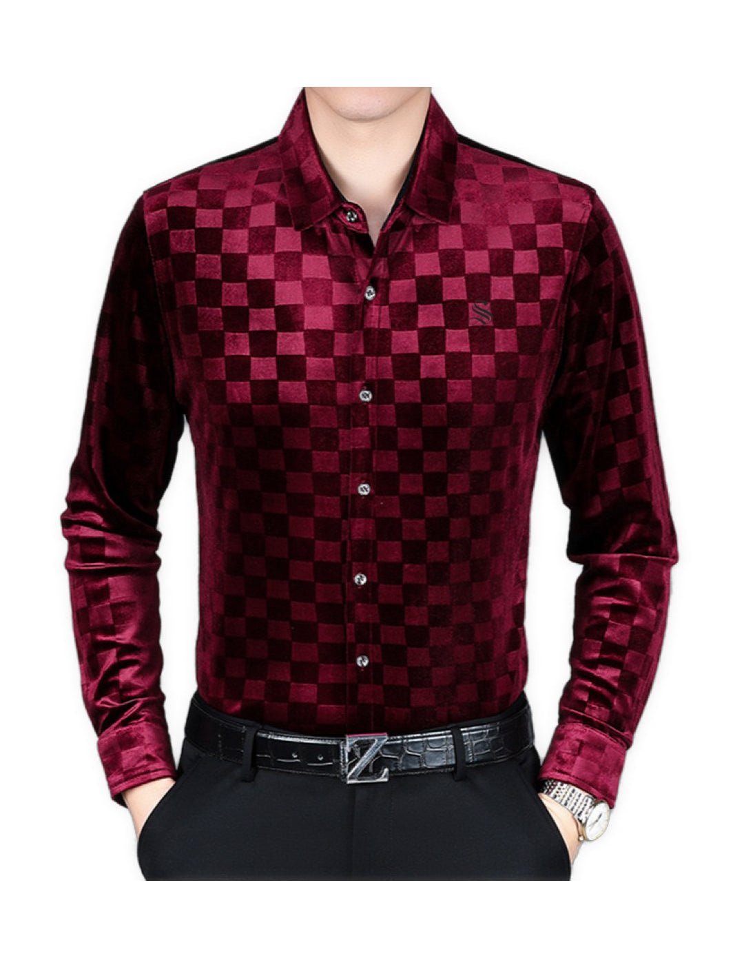 KingChesw- Long Sleeves Shirt for Men - Sarman Fashion - Wholesale Clothing Fashion Brand for Men from Canada