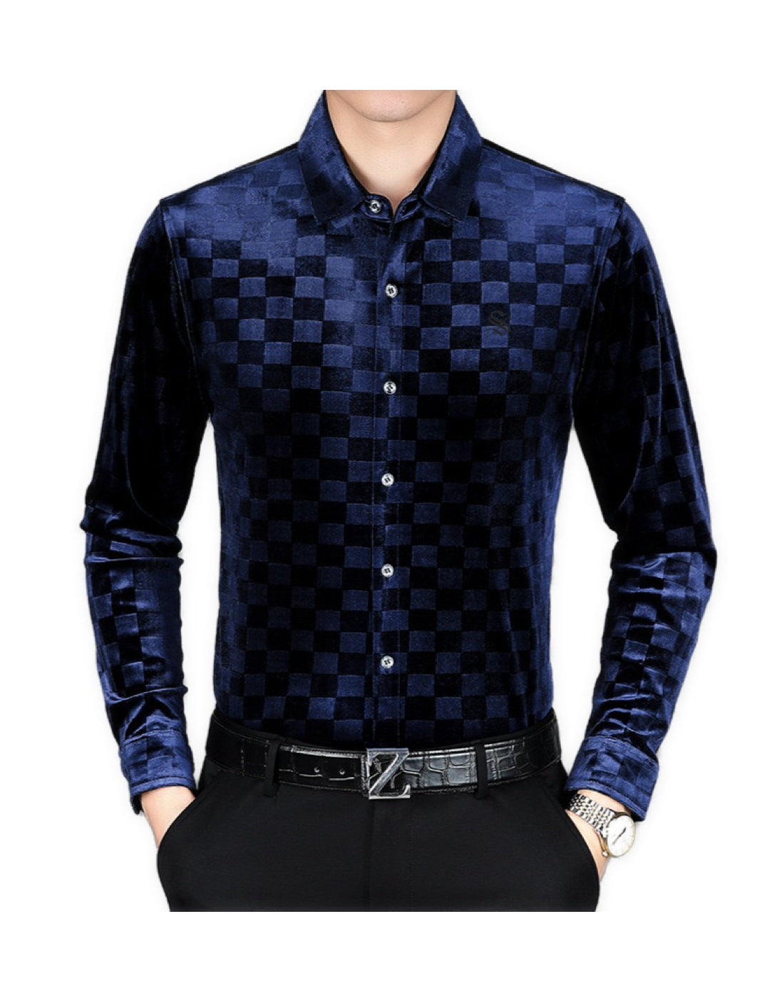 KingChesw- Long Sleeves Shirt for Men - Sarman Fashion - Wholesale Clothing Fashion Brand for Men from Canada