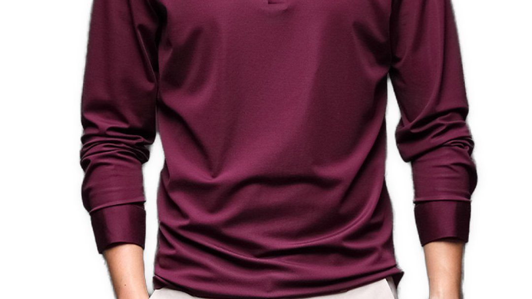 Kingurila - Long Sleeves Polo Shirt for Men - Sarman Fashion - Wholesale Clothing Fashion Brand for Men from Canada