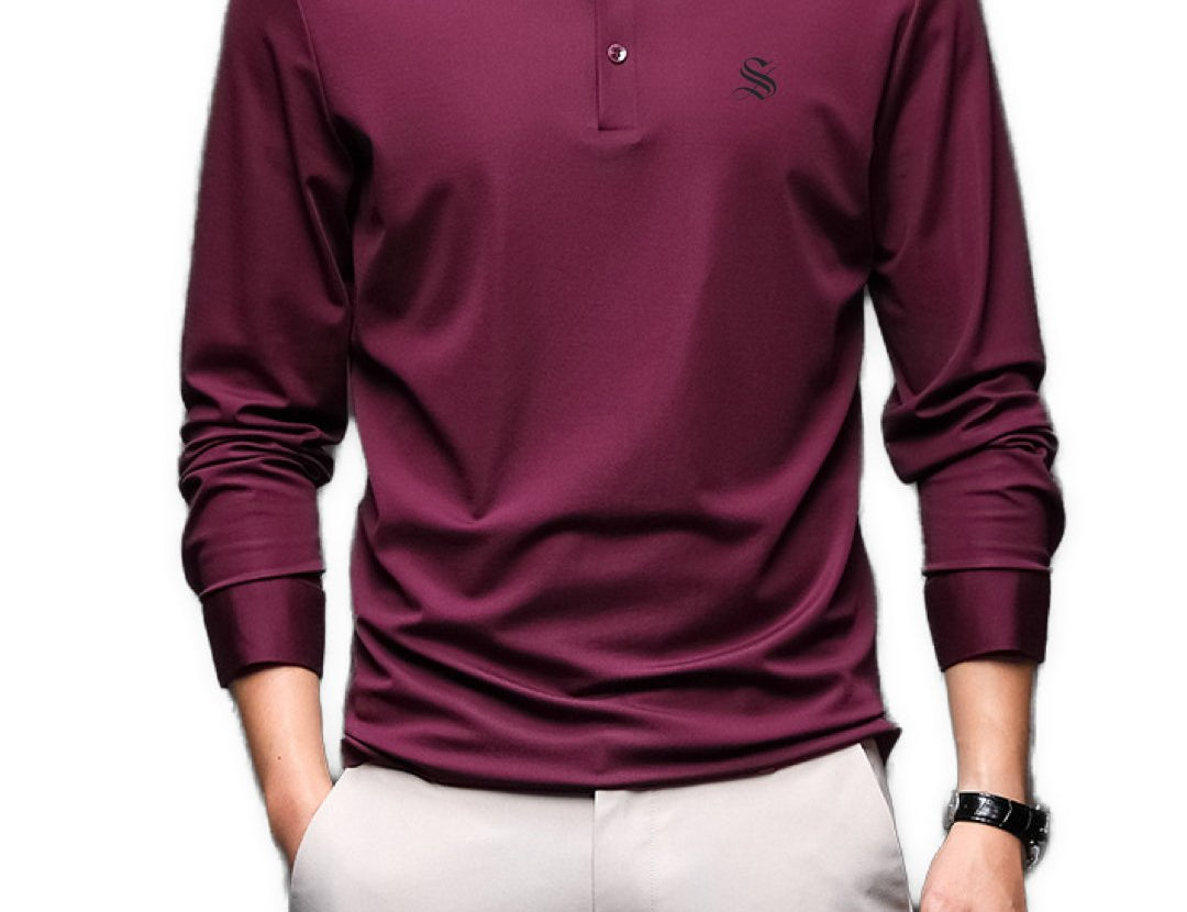 Kingurila - Long Sleeves Polo Shirt for Men - Sarman Fashion - Wholesale Clothing Fashion Brand for Men from Canada
