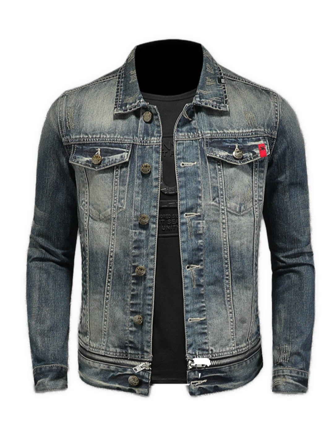 Kiwator - Long Sleeve Jeans Jacket for Men - Sarman Fashion - Wholesale Clothing Fashion Brand for Men from Canada