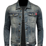 Kiwator - Long Sleeve Jeans Jacket for Men - Sarman Fashion - Wholesale Clothing Fashion Brand for Men from Canada