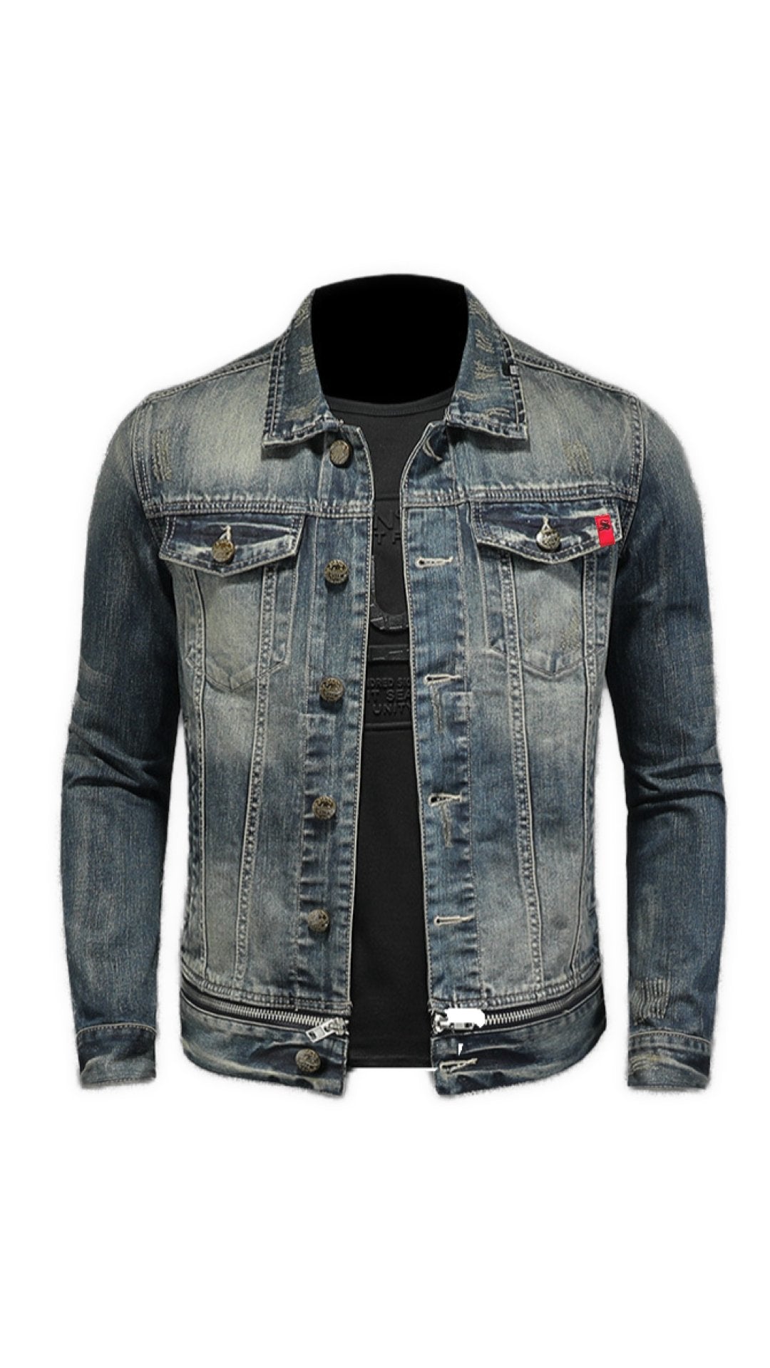 Kiwator - Long Sleeve Jeans Jacket for Men - Sarman Fashion - Wholesale Clothing Fashion Brand for Men from Canada