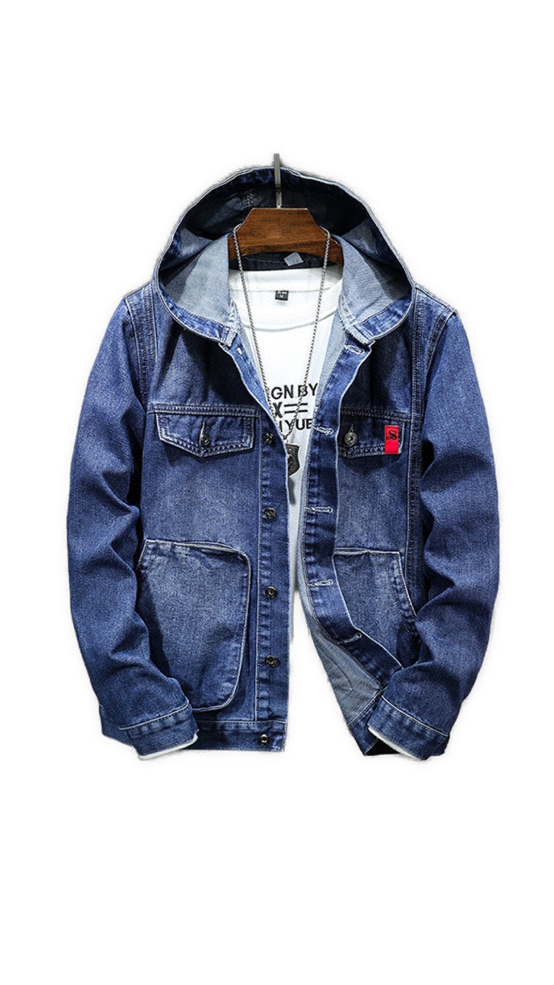 KJY- Long Sleeve Jeans Jacket for Men - Sarman Fashion - Wholesale Clothing Fashion Brand for Men from Canada