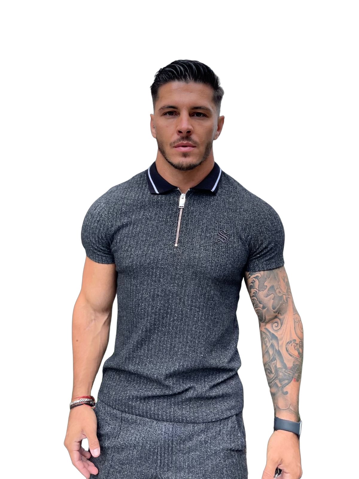 Kolosimium - Black Men’s Polo (PRE-ORDER DISPATCH DATE 1 JULY 2022) - Sarman Fashion - Wholesale Clothing Fashion Brand for Men from Canada