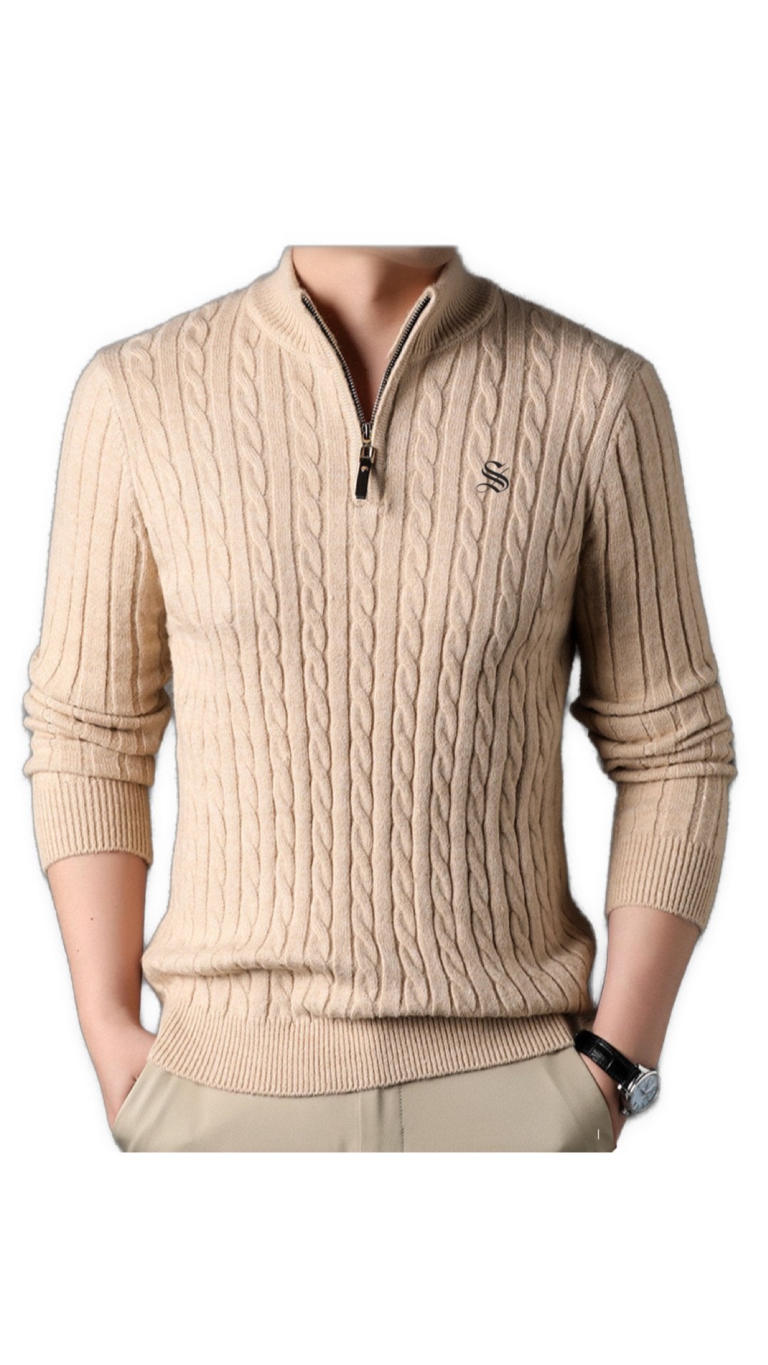 Koza - Long Sleeves sweater for Men - Sarman Fashion - Wholesale Clothing Fashion Brand for Men from Canada