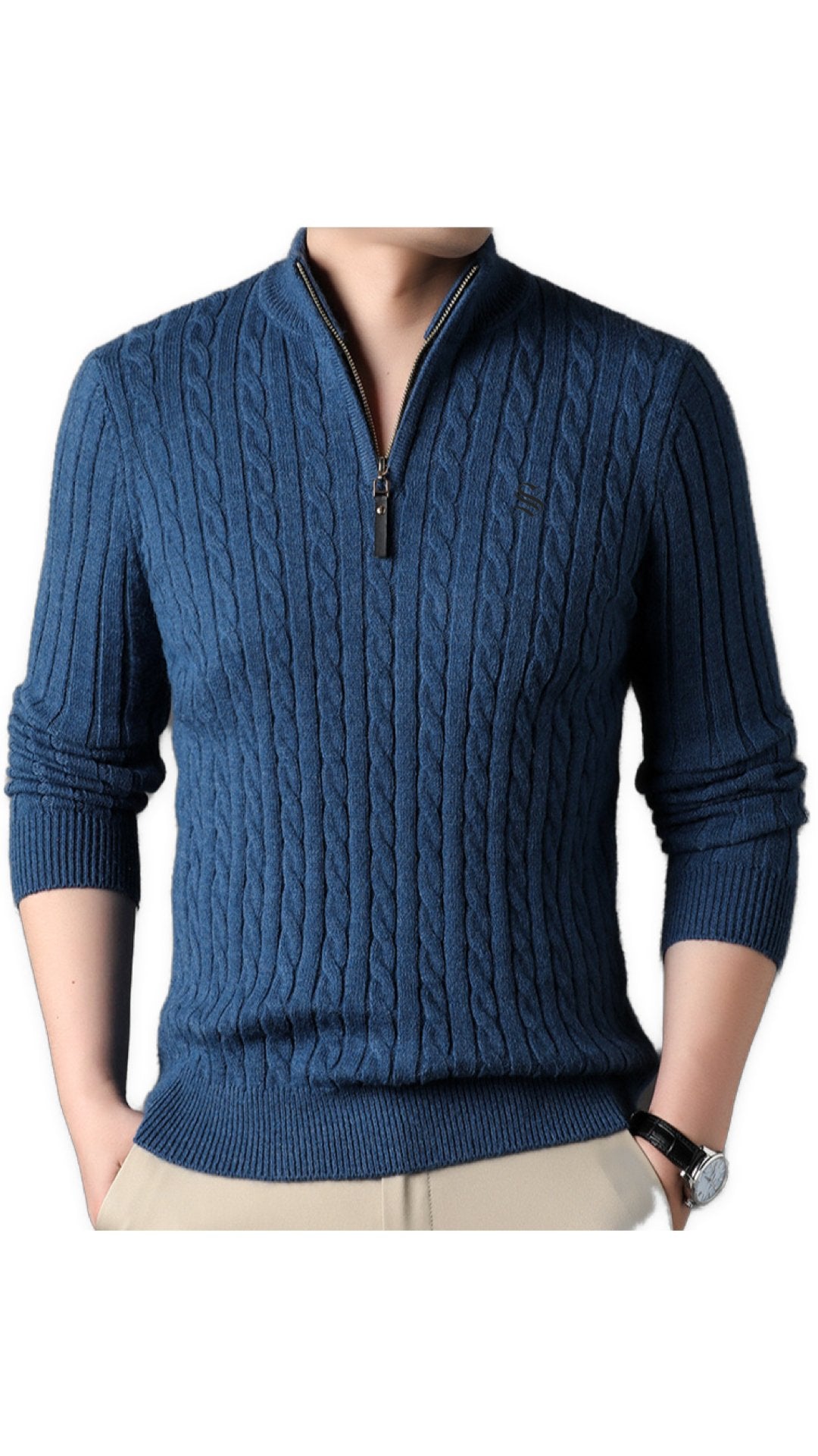 Koza - Long Sleeves sweater for Men - Sarman Fashion - Wholesale Clothing Fashion Brand for Men from Canada