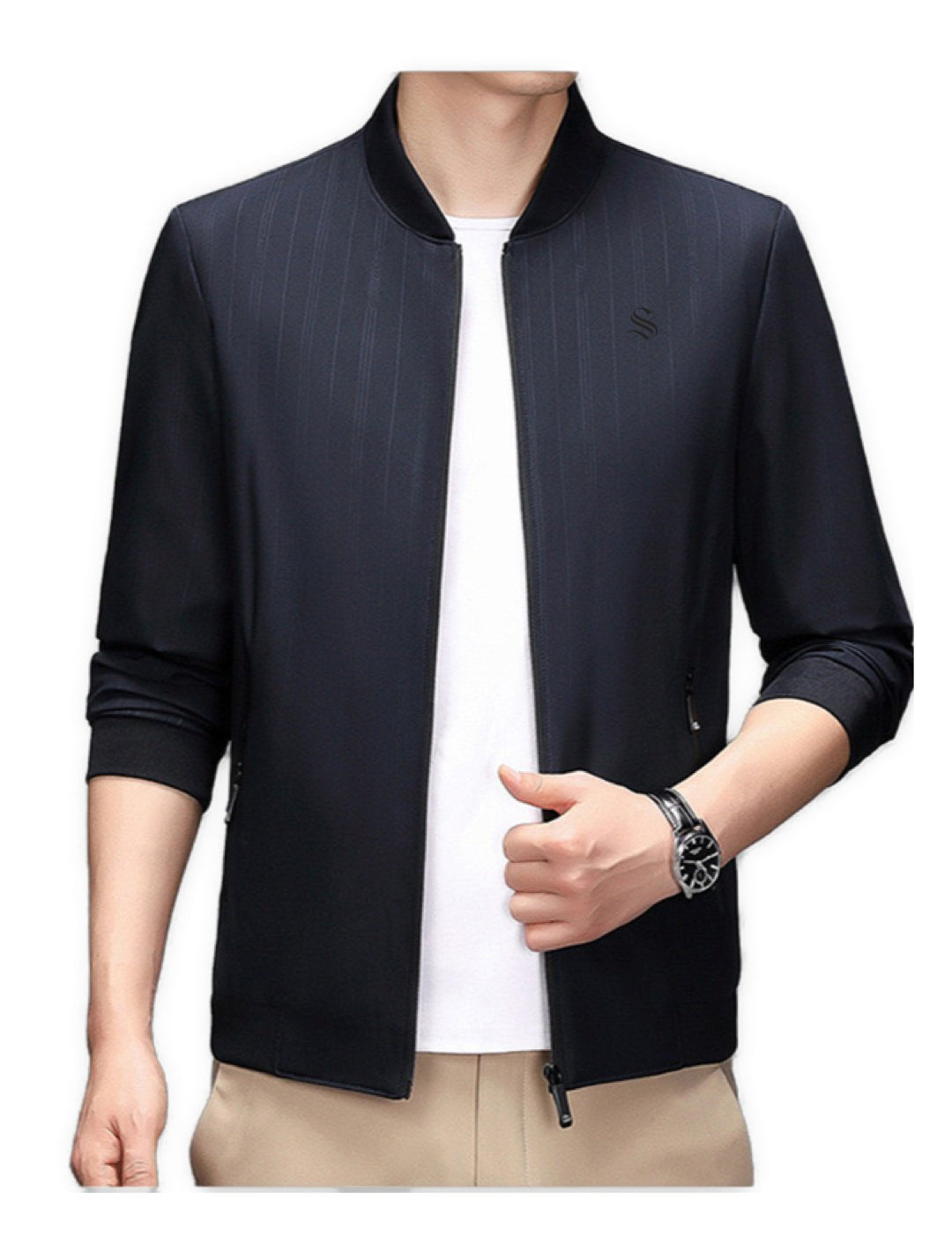 KrutoLubim - Long Sleeve Jacket for Men - Sarman Fashion - Wholesale Clothing Fashion Brand for Men from Canada