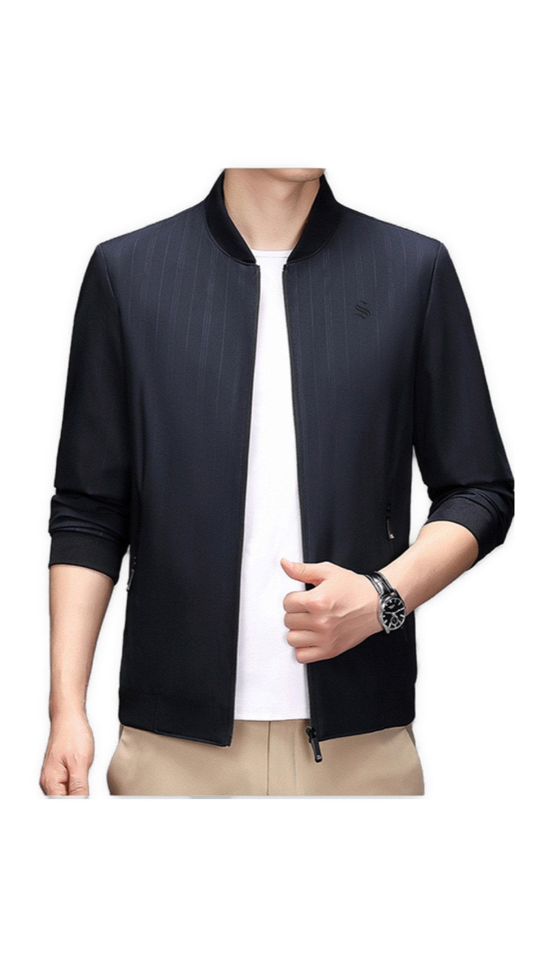 KrutoLubim - Long Sleeve Jacket for Men - Sarman Fashion - Wholesale Clothing Fashion Brand for Men from Canada