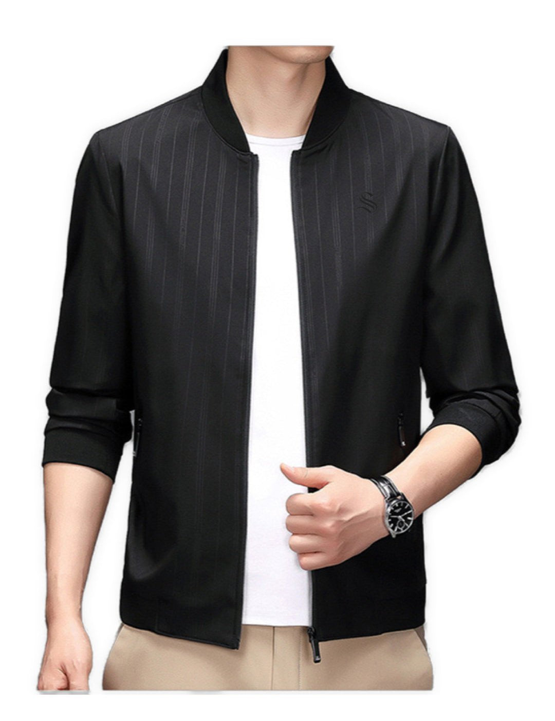 KrutoLubim - Long Sleeve Jacket for Men - Sarman Fashion - Wholesale Clothing Fashion Brand for Men from Canada