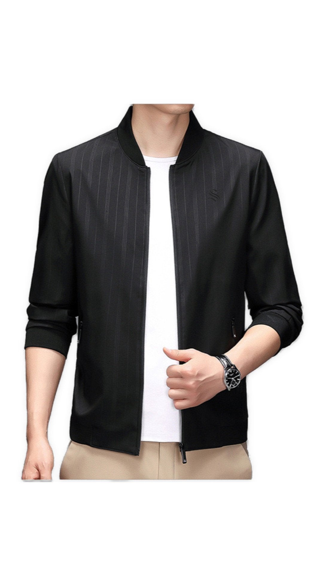 KrutoLubim - Long Sleeve Jacket for Men - Sarman Fashion - Wholesale Clothing Fashion Brand for Men from Canada
