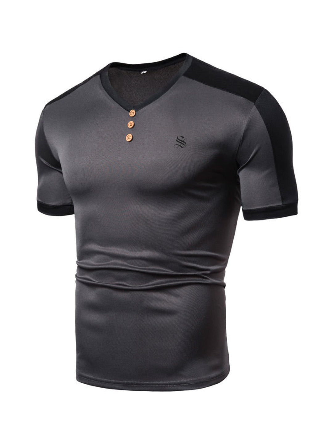 KSK - V-Neck T-Shirt for Men - Sarman Fashion - Wholesale Clothing Fashion Brand for Men from Canada