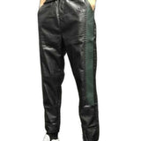 Kugoku - Black Pu-Leather Pant’s for Men - Sarman Fashion - Wholesale Clothing Fashion Brand for Men from Canada