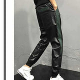 Kugoku - Black Pu-Leather Pant’s for Men - Sarman Fashion - Wholesale Clothing Fashion Brand for Men from Canada