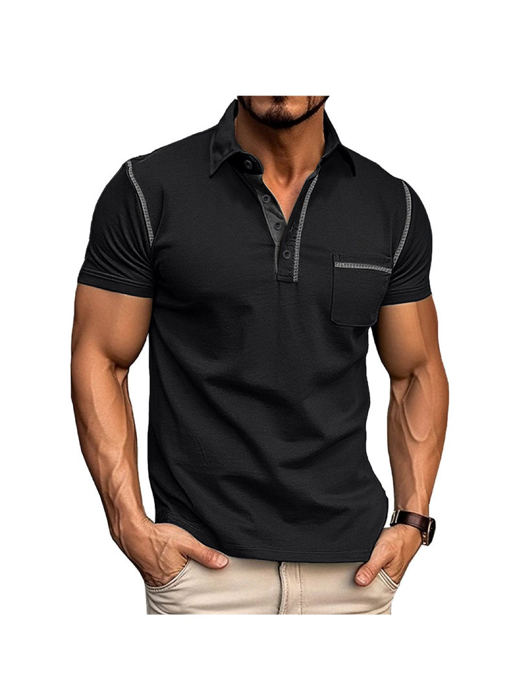 Kusfoc - Polo Shirt for Men - Sarman Fashion - Wholesale Clothing Fashion Brand for Men from Canada