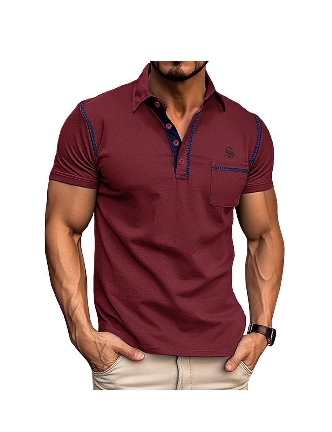 Kusfoc - Polo Shirt for Men - Sarman Fashion - Wholesale Clothing Fashion Brand for Men from Canada