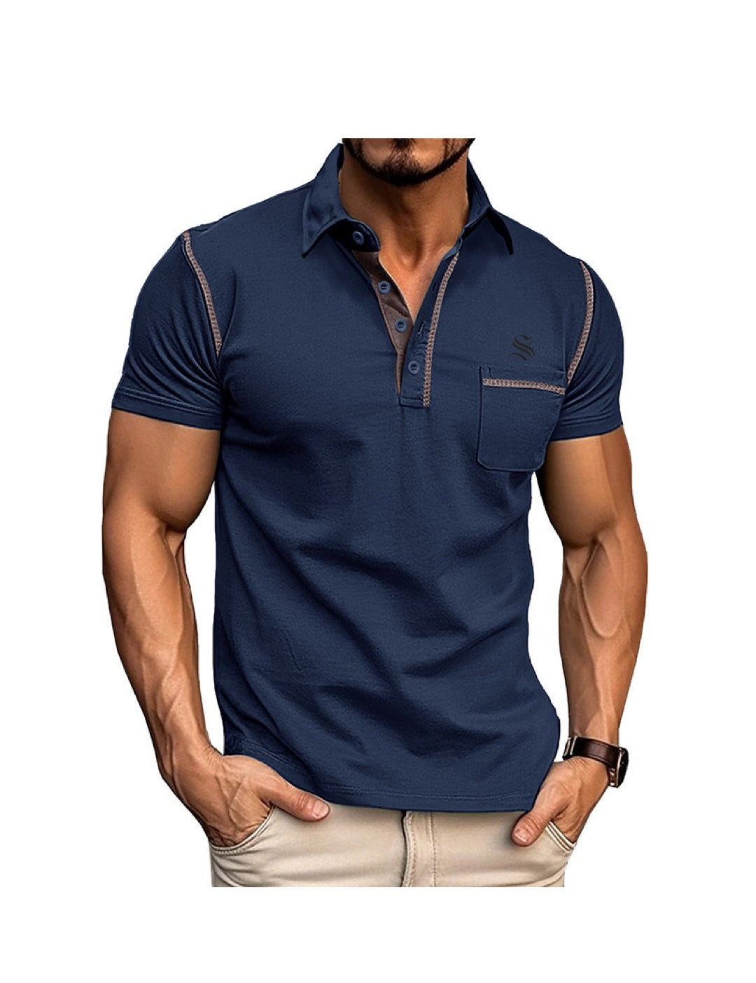 Kusfoc - Polo Shirt for Men - Sarman Fashion - Wholesale Clothing Fashion Brand for Men from Canada