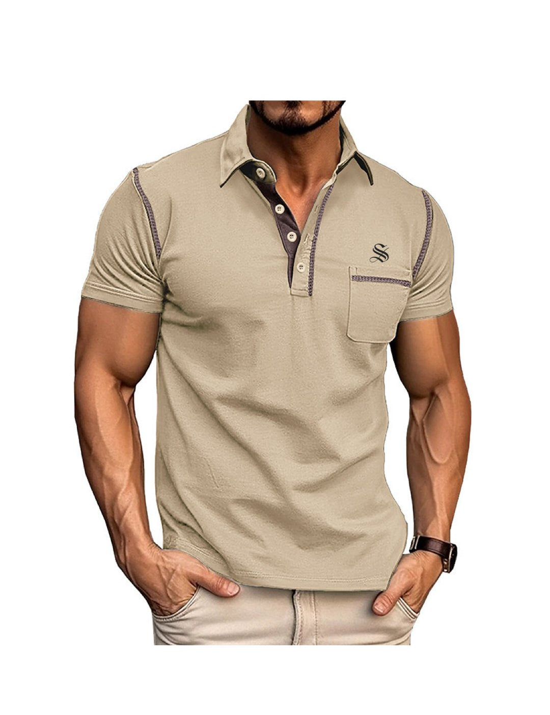 Kusfoc - Polo Shirt for Men - Sarman Fashion - Wholesale Clothing Fashion Brand for Men from Canada