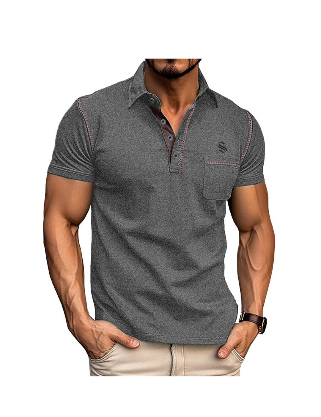 Kusfoc - Polo Shirt for Men - Sarman Fashion - Wholesale Clothing Fashion Brand for Men from Canada